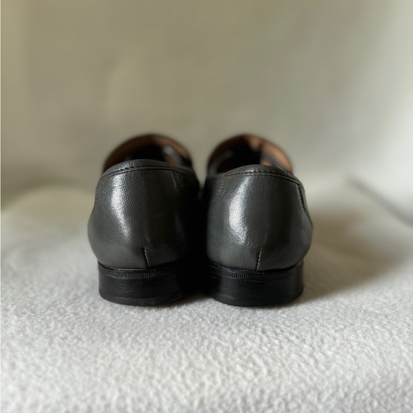 Freeman Size 7 1/2 Gray Leather Mens Dress Shoes - Picture 15 of 16